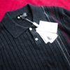 大理石深灰獨立線性襯衫式 喀什米爾羊絨毛衣 cashmere sweater-1