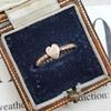 ~ antique jewelry ~愛德華時期Charles Horner愛心敲花戒 #12.5-2