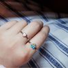 ~ antique jewelry ~愛德華時期Charles Horner愛心敲花戒 #12.5-9