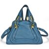 CHLOE Paraty Small Leather Satchel Handbag - Caribbean Blue-0