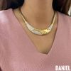 •DANIEL• 歐美老件 Bergdorf華麗閃鑽金屬蛇鍊-4