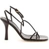 Bottega Veneta 630178 女款夾腳露趾9公分高跟涼鞋 黑色 IT 34/34.5/35/35.5/36/36.5/ 37/37.5/38/38.5/39/39.5/40-3