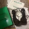 Bottega Veneta 630178 女款夾腳露趾9公分高跟涼鞋 黑色 IT 34/34.5/35/35.5/36/36.5/ 37/37.5/38/38.5/39/39.5/40-6