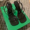 Bottega Veneta 630178 女款夾腳露趾9公分高跟涼鞋 黑色 IT 34/34.5/35/35.5/36/36.5/ 37/37.5/38/38.5/39/39.5/40-7
