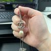 Chanel  麻花造型水鑽珍珠項鍊-4