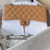 Chanel Caviar CF25 焦糖金扣-0