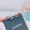 CHANEL 雙C耳環 DOUBLE CC LOGO EARRINGS BLACK X CRYSTAL-4