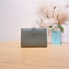 Celine 思琳灰色粒面牛皮革細長飾帶錢包 Strap Wallet Medium New Logo Taupe-1