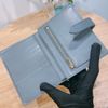 Celine 思琳灰色粒面牛皮革細長飾帶錢包 Strap Wallet Medium New Logo Taupe-4