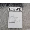 Loewe 品牌logo馬海毛混羊毛流蘇圍巾(淺灰/深灰)-3