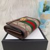 GUCCI 523174 Ophidia GG 老花字紋PU綠紅綠 短夾-6