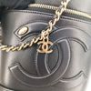 CHANEL Black Lambskin Vanity Case Bag-7