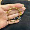 celine 經典紐結手環金色飾面黃銅特幼KNOT手鐲S-3
