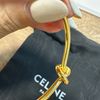 celine 經典紐結手環金色飾面黃銅特幼KNOT手鐲S-9