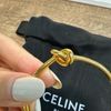 celine 經典紐結手環金色飾面黃銅特幼KNOT手鐲S-11