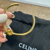 celine 經典紐結手環金色飾面黃銅特幼KNOT手鐲S-13