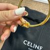 celine 經典紐結手環金色飾面黃銅特幼KNOT手鐲S-14