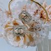 香奈兒正方形雙C耳環CHANEL SQUARE CC LOGO EARRINGS-4