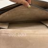 CHLOE FAYE 麂皮拼接雙層肩背包 斜背包 經典灰 二手精品-5