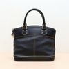 LOUIS VUITTON(路易威登) 明線手提包 黑色 金扣 2006-0