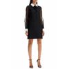 "mini dress in crepe couture 5B3VA9N51CF NERO/BIANCO | size: 42-1