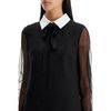 "mini dress in crepe couture 5B3VA9N51CF NERO/BIANCO | size: 42-3