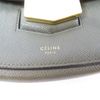 CELINE 牛皮皮革Shoulder Bag金扣肩背袋深綠色-7