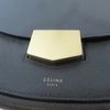 CELINE 牛皮皮革Shoulder Bag金扣肩背袋深綠色-12