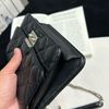 Dior woc黑銀格菱紋斜跨包-5