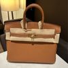 Hermes birkin 25金棕金釦-0