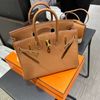 Hermes birkin 25金棕金釦-1
