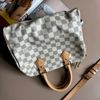 ::LOUIS VUITTON:: LV Damier 白棋盤格 SPEEDY 25 背帶款-0