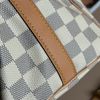 ::LOUIS VUITTON:: LV Damier 白棋盤格 SPEEDY 25 背帶款-10