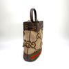 Gucci 咖帆布大G Logo手提斜背水桶包-3