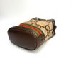 Gucci 咖帆布大G Logo手提斜背水桶包-6