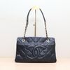 CHANEL(香奈兒) Timeless Tote 托特 中號 33 黑色 荔枝 18開 金扣-0