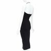 1017 ALYX 9SM black ribbed silver S plate halter midi bodycon dress XS-5