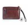 Tory Burch 22159116 Brody Large Wristlet Purple Calfskin Pouch Ghw-2