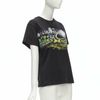 LOUIS VUITTON Volleyball Space graphic chain trimmed black cotton tshirt XS-2