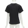 LOUIS VUITTON Volleyball Space graphic chain trimmed black cotton tshirt XS-4