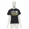 LOUIS VUITTON Volleyball Space graphic chain trimmed black cotton tshirt XS-8