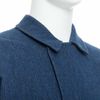 YOHJI YAMAMOTO Y's blue wool cotton blend minimal zip bomber jacket-1