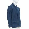 YOHJI YAMAMOTO Y's blue wool cotton blend minimal zip bomber jacket-2