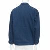 YOHJI YAMAMOTO Y's blue wool cotton blend minimal zip bomber jacket-4