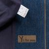 YOHJI YAMAMOTO Y's blue wool cotton blend minimal zip bomber jacket-7