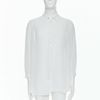 YOHJI YAMAMOTO Y's white silky drape crop sleeve shirt M-0