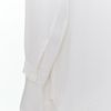 YOHJI YAMAMOTO Y's white silky drape crop sleeve shirt M-1
