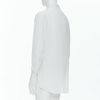 YOHJI YAMAMOTO Y's white silky drape crop sleeve shirt M-5