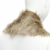 new SIMONE ROCHA brown genuine fur leather clear bead embellished collar-6