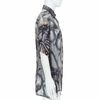 YOHJI YAMAMOTO 100% silk grey beige abstract print relaxed shirt JP2 M-3